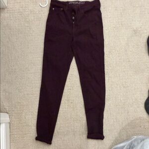 American Eagle Outfitters Women’s Skinny Jeans in Plum